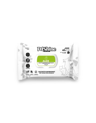 TOALLITAS HIGIENICAS PERRO/GATO ALOE 40UDS