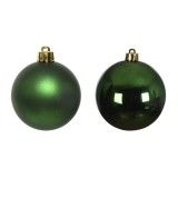 BOLA NAVIDEÑA BOX 6 8CM VERDE