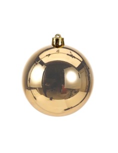 BOLA NAVIDEÑA BOX 4  10CM DORADO
