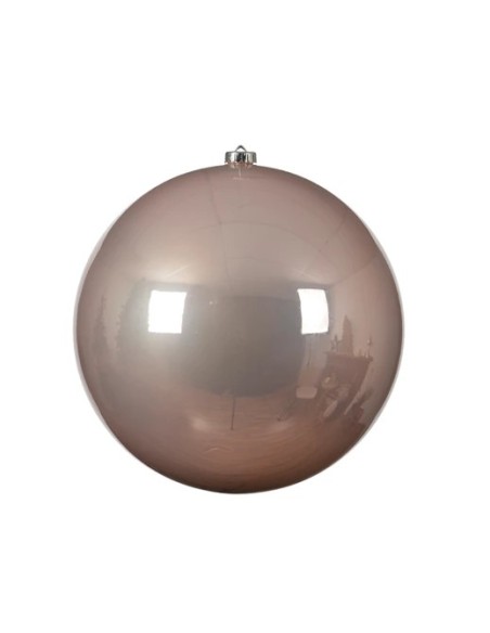 BOLA NAVIDEÑA 14CM ROSA