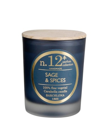 VELA VASO PERFUMADA N 12 SAGE & SPICES 7.5X9CM