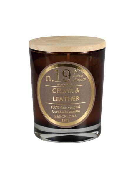 VELA VASO PERFUMADA N 19 CEDAR & LEATHER