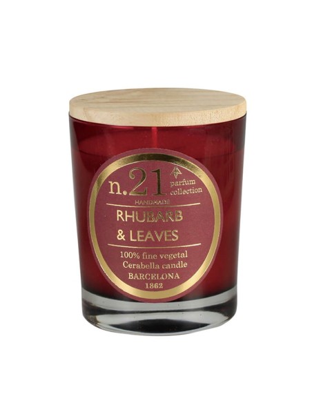 VELA VASO PERFUMADA N 21 RHUBARB & LEAVES 7.5X9CM