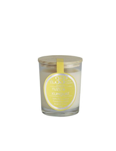 VELA VASO PEQUEÑO PERFUMADA N 33  YUZU & KUMQUAT 5.6X7.5CM