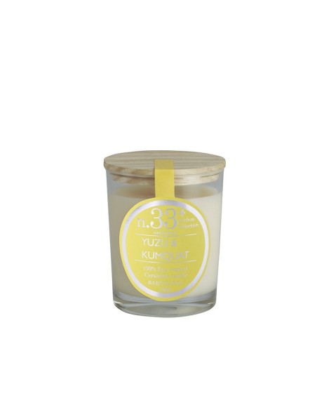 VELA VASO PEQUEÑO PERFUMADA N 33  YUZU & KUMQUAT 5.6X7.5CM