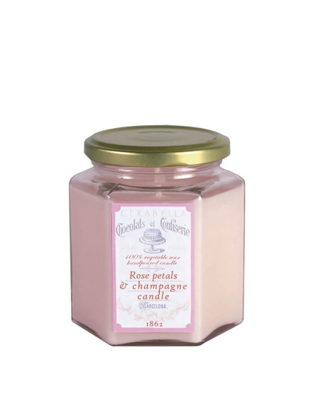 VELA TARRO PERFUMADA ROSE PETALS 8X10CM