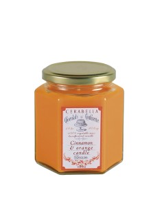 VELA TARRO PERFUMADA CINNAMON & ORANGE 8X10CM