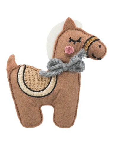 Caballo de Tela 10 cm Juguete para Perros y Gatos