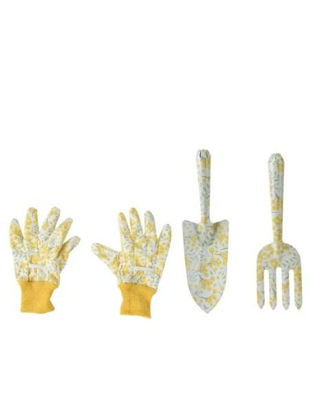 Set de Herramientas de Jardín Blanco con Flores  Completo y Ergonómico | Endanea Garden

