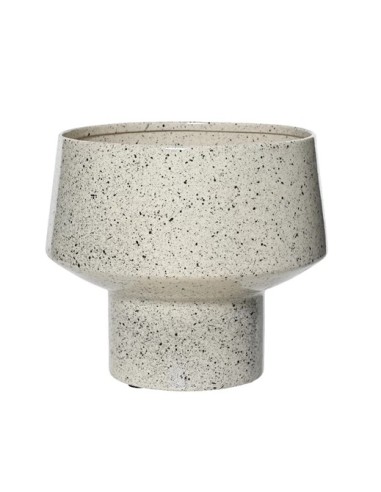 MACETA HIERRO IVORY 18X16CM