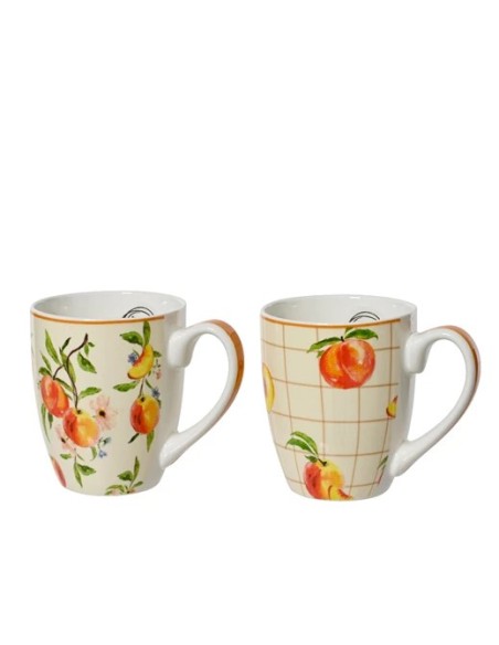TAZA PORCELANA MELOCOTONES 9.1X10.6CM