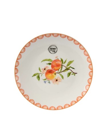 PLATO PORCELANA MELOCOTONES 20.3X2CM