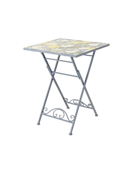 MESA BISTRO SORRENTO AZUL 58X58X76CM