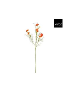 RANUNCULUS ARTIFICIAL 74CM  NARANJA