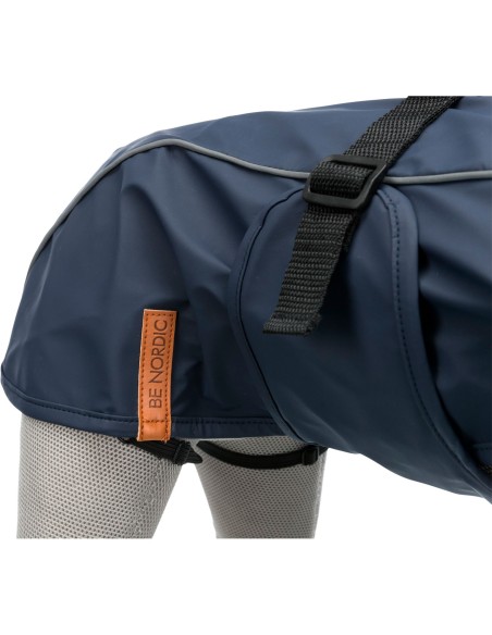 Impermeable para Perros Pequeños XS 30 cm Azul Oscuro Husum BE NORDIC
