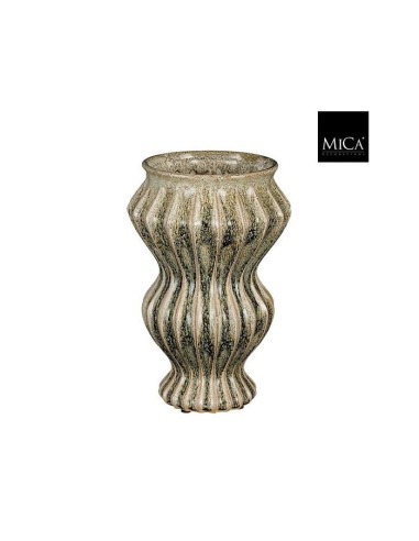 FLORERO PIPPA VERDE 32X21CM