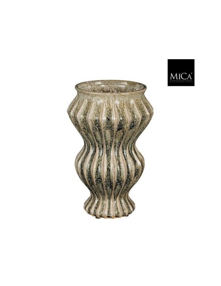 FLORERO PIPPA VERDE 32X21CM