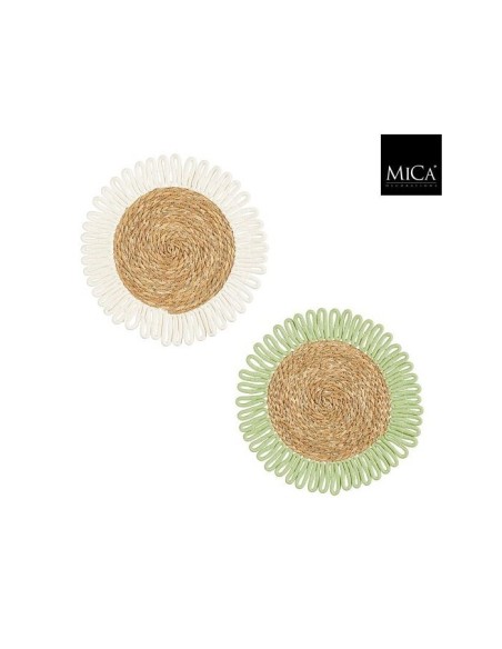 MANTEL FERNANDEZ 38CM  BLANCO/GRIS