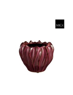 MACETA THOM REDONDA PURPURA 15X18,5CM