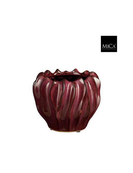 MACETA THOM REDONDA 17X21,5CM  PURPURA