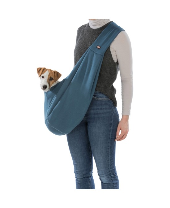 MOCHILA FRONTAL SOFT 22X20X60CM AZUL-GRIS