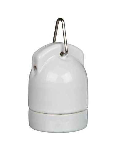 PORTA LAMPARAS PORCELANICO COLGABLE