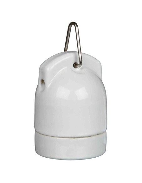 PORTA LAMPARAS PORCELANICO COLGABLE