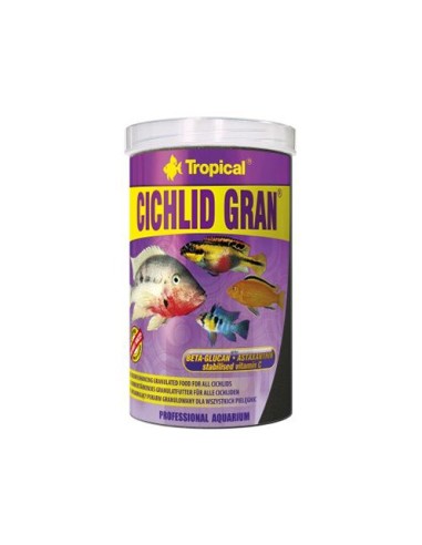 Cichlid Color Gran 1000ml alimento granulado para cíclidos realza colores y crecimiento