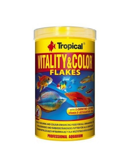 Vitality & Color 1000ML Alimento Premium para Reforzar la Salud y Coloración de Peces