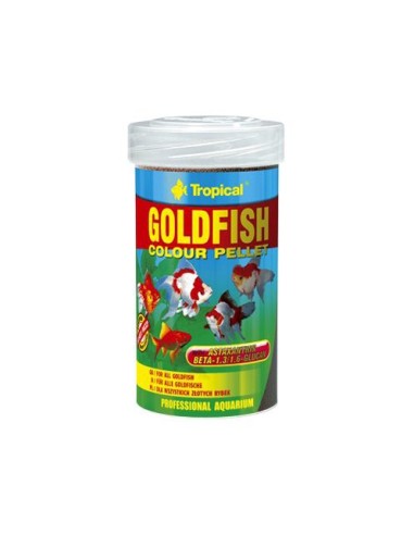 Goldfish Color Pellet 100ml alimento premium para peces dorados