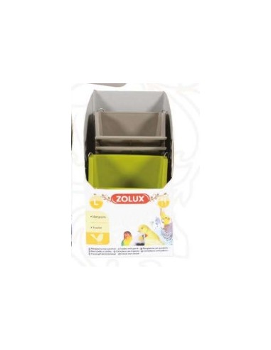 Comedero con Trapecio L para Pájaros  Funcional y Seguro en Endanea Mascotas