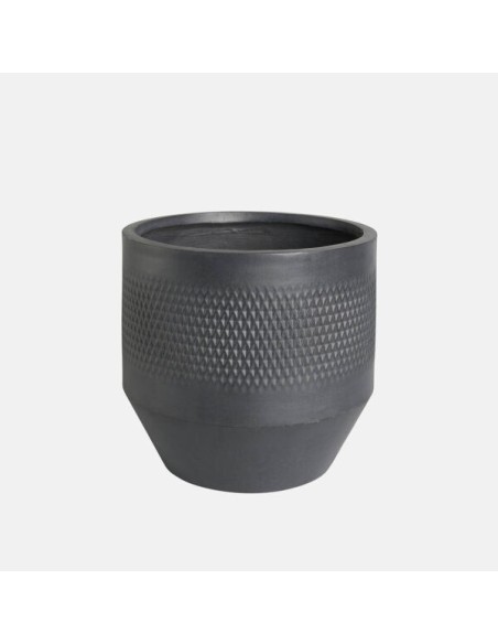 Maceta Saff Negro 52x48 cm  Grande, Resistente y Moderna para Jardín e Interior

