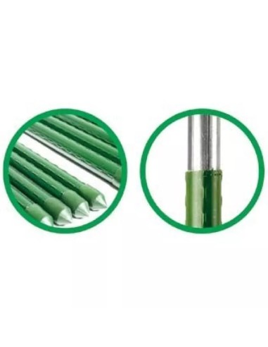 Tutor Acero Plastificado 210cm 16mm Verde  Soporte Resistente para Plantas | Endanea Garden

