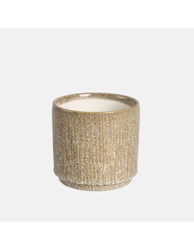Maceta Aveia Tostado 14x13 cm  Moderna, Elegante y Resistente | Endanea Garden

