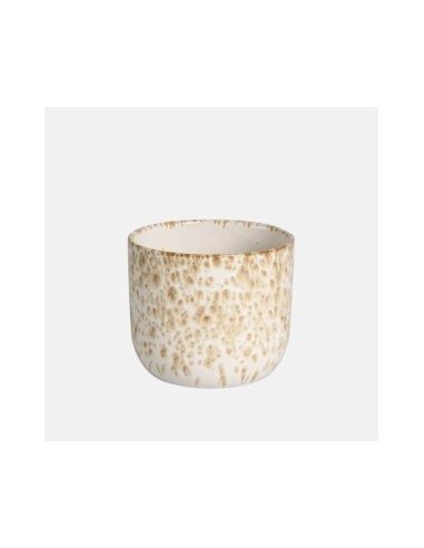 Maceta Nug Crema 13x12 cm  Elegancia Minimalista en Cerámica | Endanea Garden

