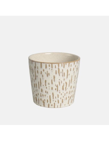 Maceta Moscat Crema 17x16 cm  Elegancia Minimalista y Resistencia | Endanea Garden