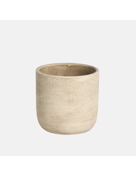 Maceta Mild Tostado 18x18 cm  Diseño Moderno y Resistente | Endanea Garden

