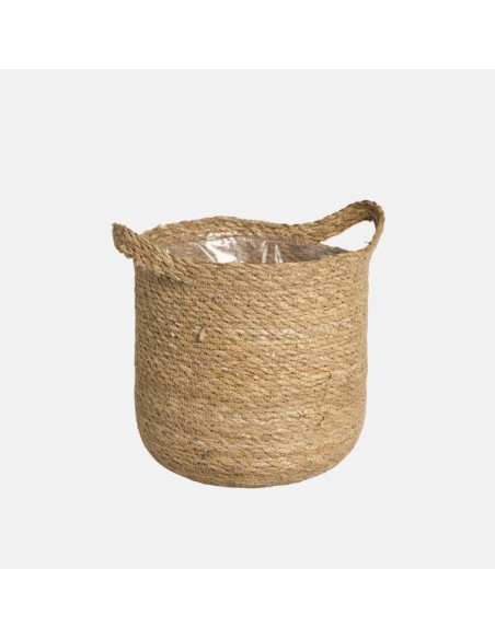 BASKET SYLHET NATURAL 22X22CM