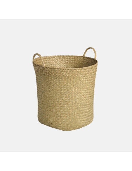 Basket Nanning Natural 35x31 cm  Cesta Artesanal y Ecológica para Hogar | Endanea Garden

