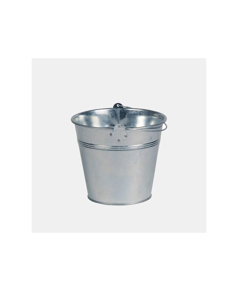 Cubo Zinc 11x7x9 cm  Elegancia Rústica y Durabilidad para Interior y Exterior

