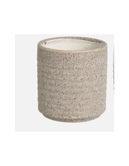 Maceta Cactus Grol Gris 7x8 cm  Diseño Minimalista para Suculentas

