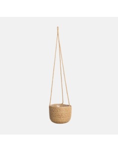 Basket Mila Natural 20x16 cm  Cesto Rústico para Colgar en Balcones y Jardines

