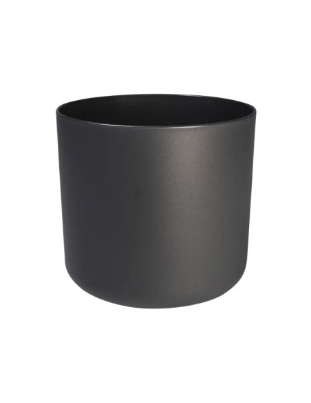 Maceta B.For Soft Redonda 30 cm Antracita - Moderna y Resistente | Endanea Garden