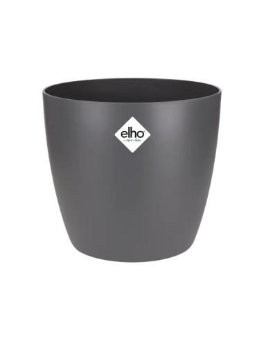 Maceta Brussel Redonda 25cm Antracita  Elegancia y Durabilidad para Interior y Exterior | Endanea Garden

