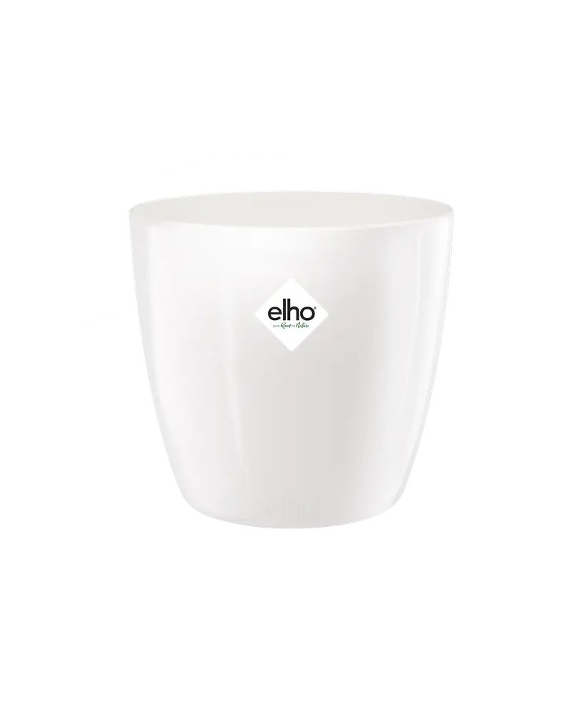 Maceta Brussels Diam Round 18 cm Blanca  Elegante, Resistente y Moderna para tu Jardín | Endanea Garden
