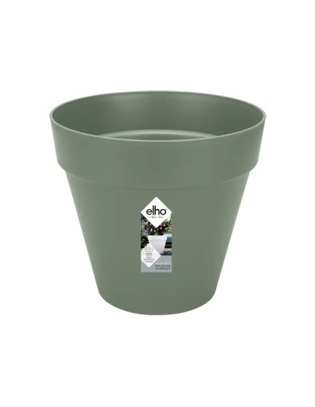 Maceta Paris 30 cm Verde - Moderna, Duradera y Perfecta para Plantas en Interiores y Exteriores