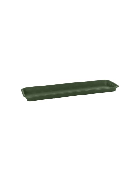 Plato Rectangular Universal 60cm Verde  Soporte resistente para plantas y decoración exterior

