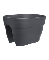 VIBIA Campana Flower Bridge 40cm Antracita | Elegante Maceta para Jardín y Terraza | Endanea Garden