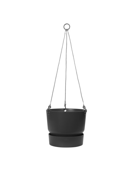 Maceta Greenville Colgante 24cm Negro | Elegante y Resistente para Interiores y Exteriores | Endanea Garden

