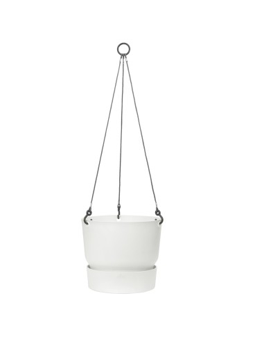 MACETA COLGANTE 24CM  BLANCA